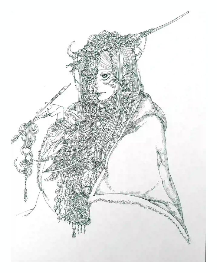 藏, pen, by Yaxin Zheng