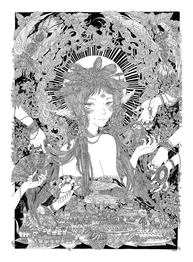 Shiva, syringe pen, by Yaxin Zheng